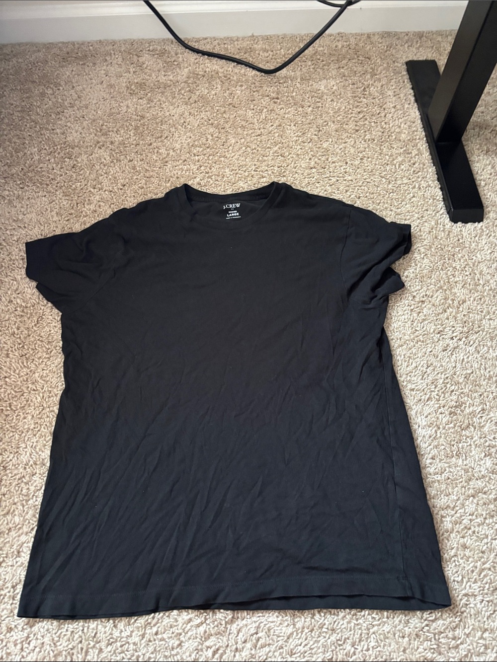 J. Crew Black Short Sleeve Crewneck Tee